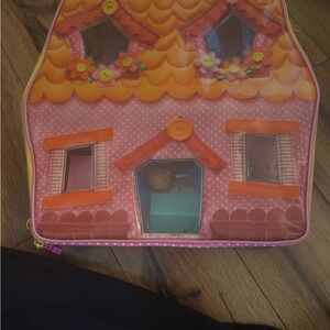 Vintage 2011 Mini Lalaloopsy Carry Case Lot - Jewel, Mittens, Dot & Bah Peep